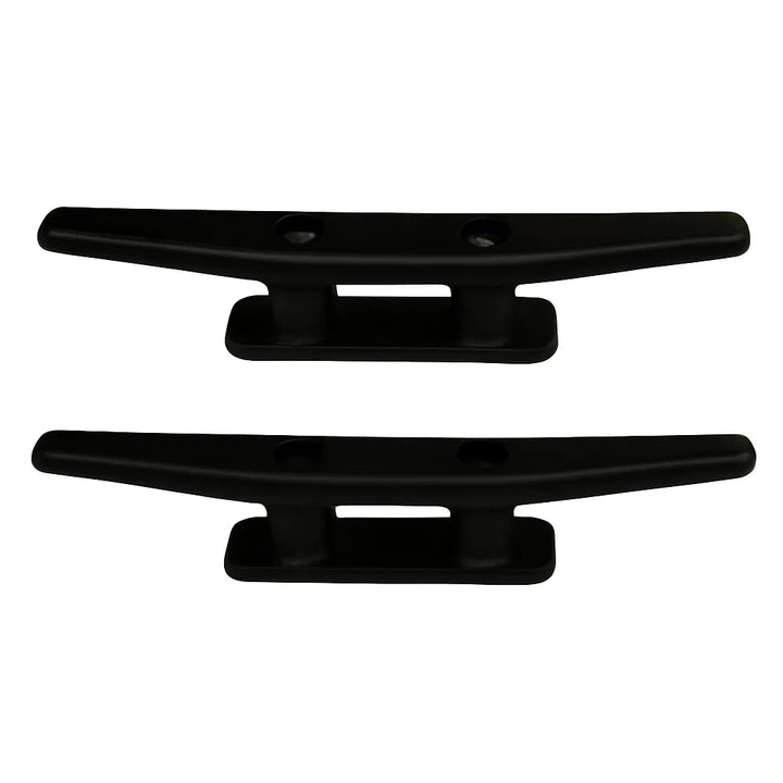 Nylon Plastic 180mm Black Cleat - Pair | 4Boats