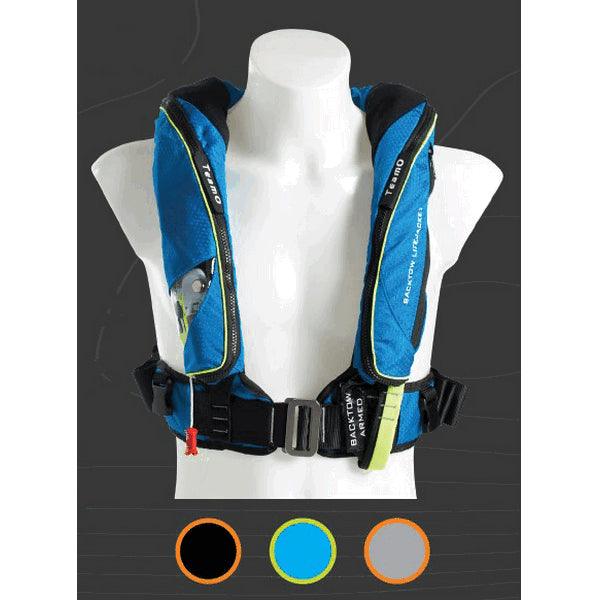 170N Offshore Lifejacket Manual with MOB1 AIS - Blue/Yellow | 4Boats