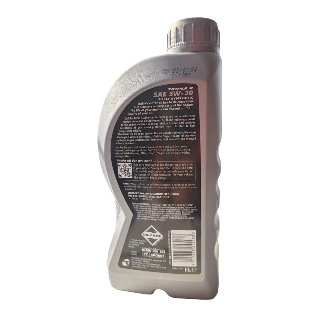 Carlube Triple R 5W-30 Fully Synthetic Motor Oil (1 L) | 4Boats