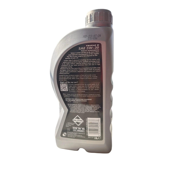 Carlube Triple R 5W-30 Fully Synthetic Motor Oil (1 L) | 4Boats