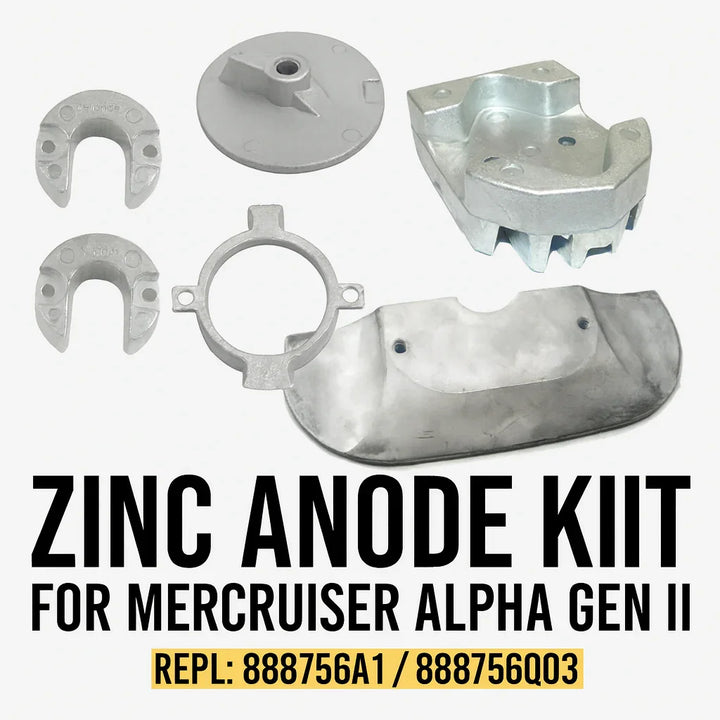 Zinc Anode Kit for Mercruiser Alpha Gen II Sterndrive | 4Boats