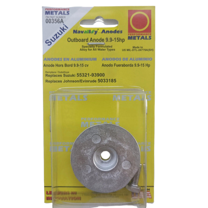 Aluminium Anode for Johnson-Evinrude 9.9HP-15HP 4-Stroke Outboard (2002 β UP) - 4Boats