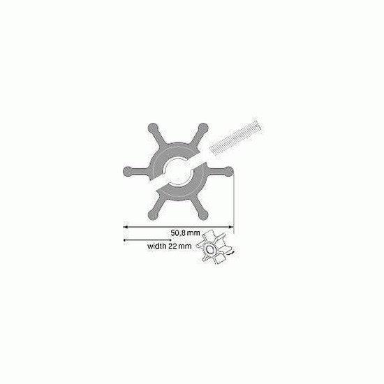 Aquafax Johnson Impeller Nitrile F4B - 4Boats
