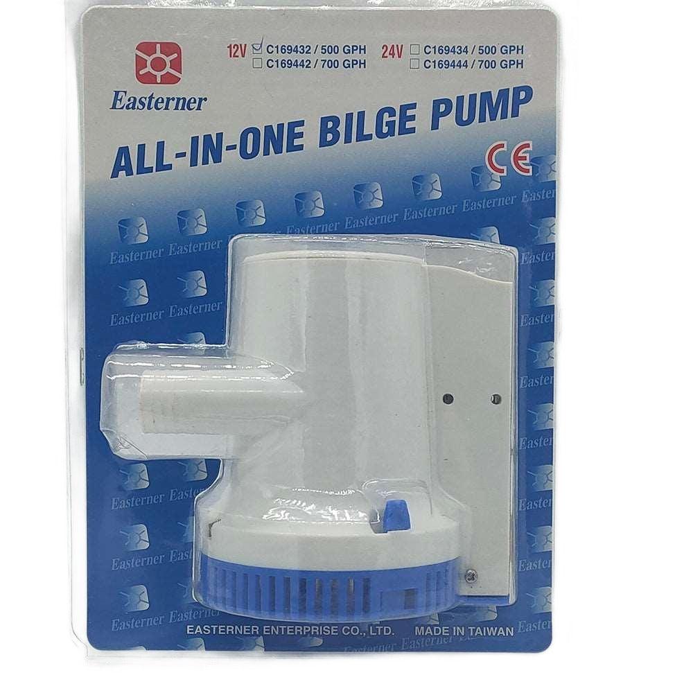 Automatic 12v Bilge Pump 500gph With Internal Float Switch Auto 500gph Water Boat Rib - 4Boats