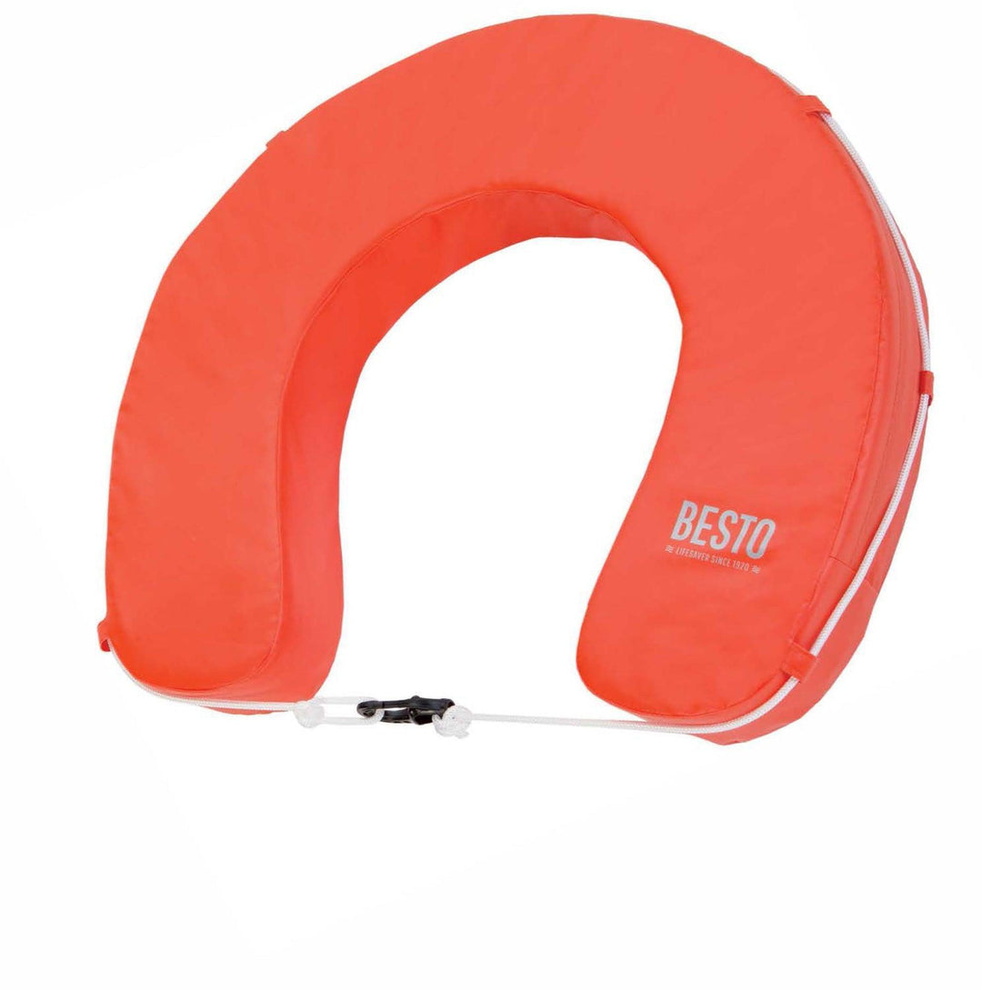 BESTO BUOY WIPE CLEAN ORANGE Horse shoe buoy Orange - 4Boats