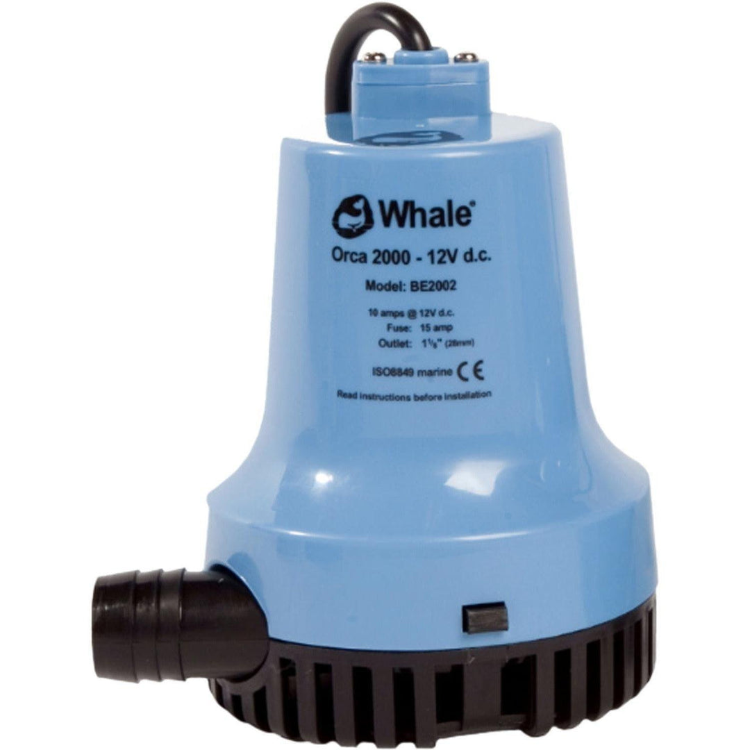 Bilge Pump 2000GPH 12V, Whale Orca - 4Boats