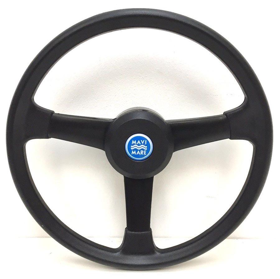 Black Boat Steering Wheel - 13" dia. - 4Boats
