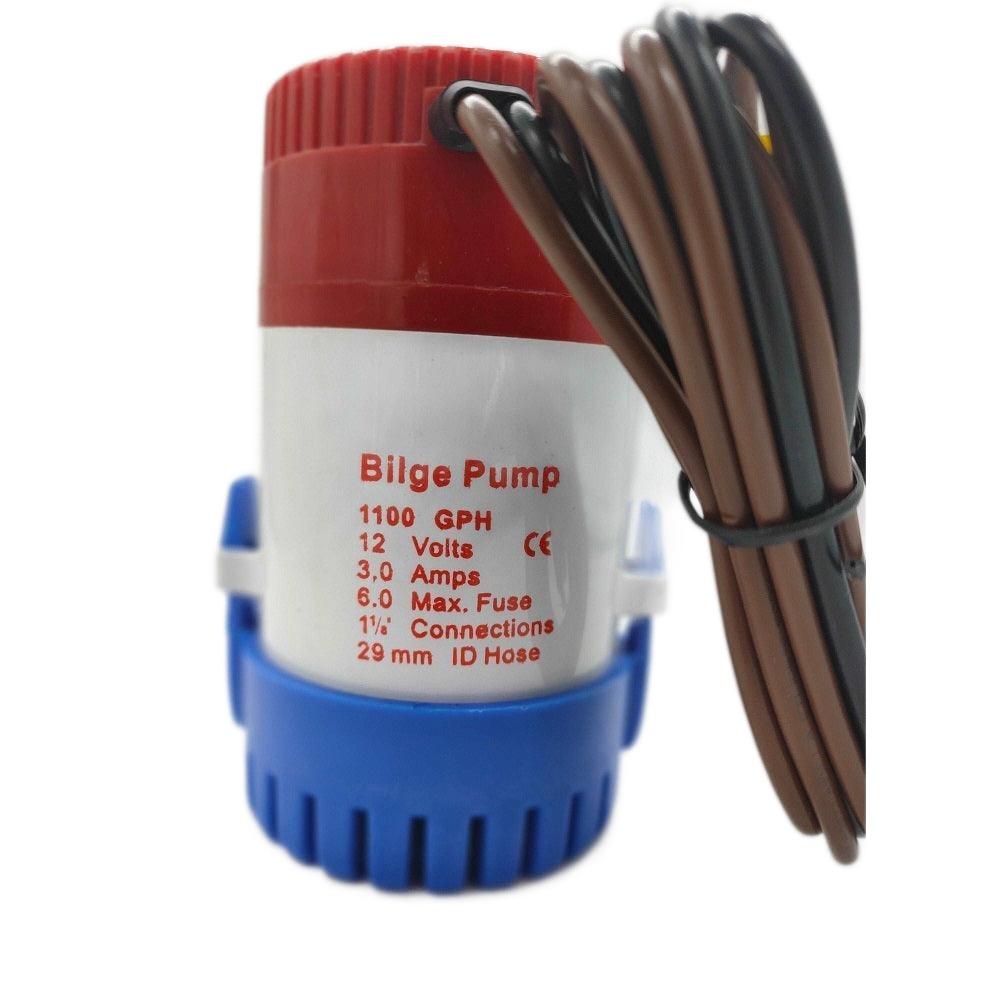 Boat Bilge Pump Marine 1100 GPH 12V Bilge Water Pump RIB - 4Boats