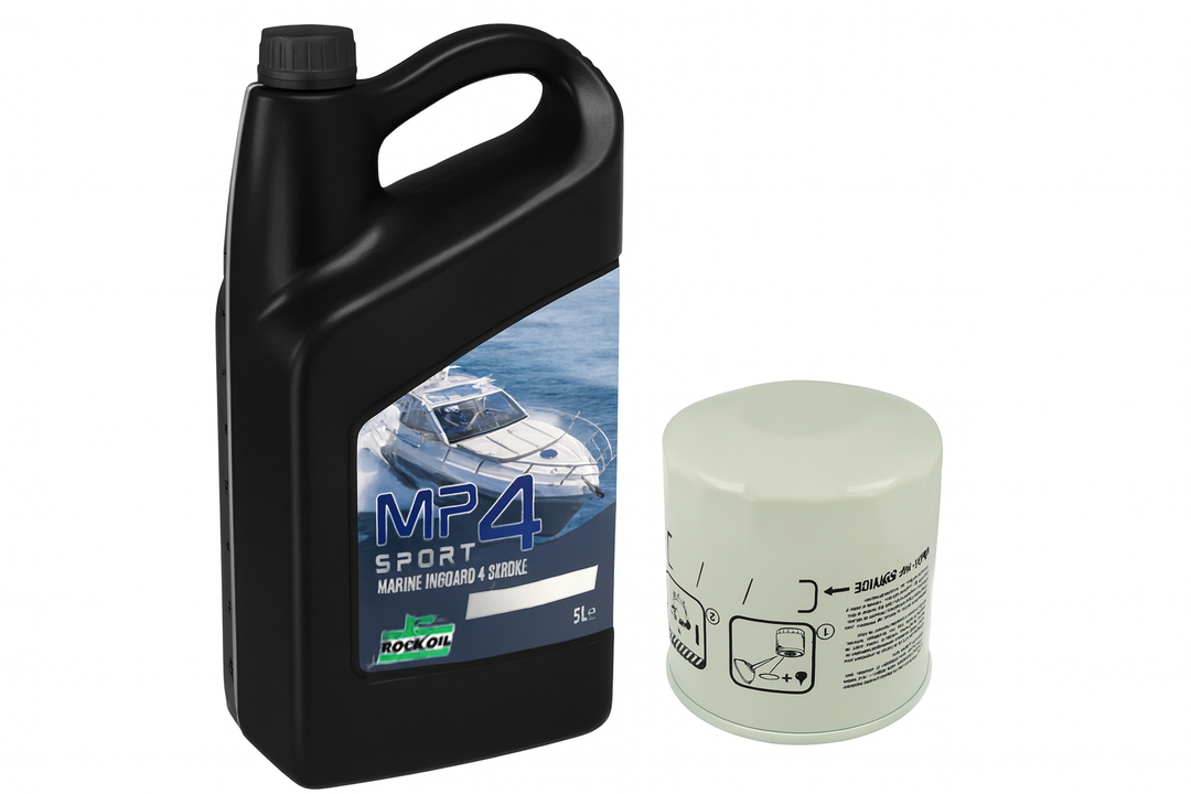 Oil & Filter Change Kit – 2.5L, 3.0L I4 & 5.0L, 5.7L, 6.2L V8 Inboard Engines (Mercruiser, Volvo Penta, OMC, Indmar, PCM, Marine Power, Yamaha)