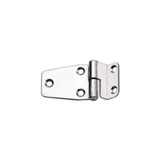 Door Stop Hinge Inox 316 Right With Angle 66mm x 40mm x 2mm - 4Boats