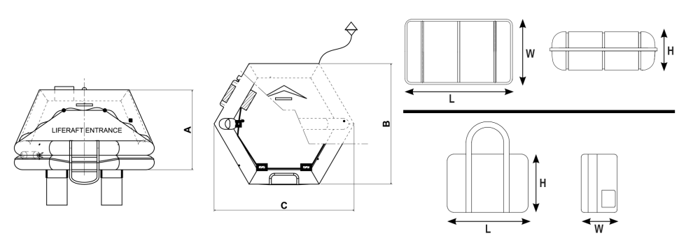 LALIZAS ISO RACING II Liferaft ISO 9650-1:2022 | 4Boats