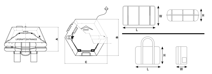 LALIZAS ISO RACING II Liferaft ISO 9650-1:2022 | 4Boats