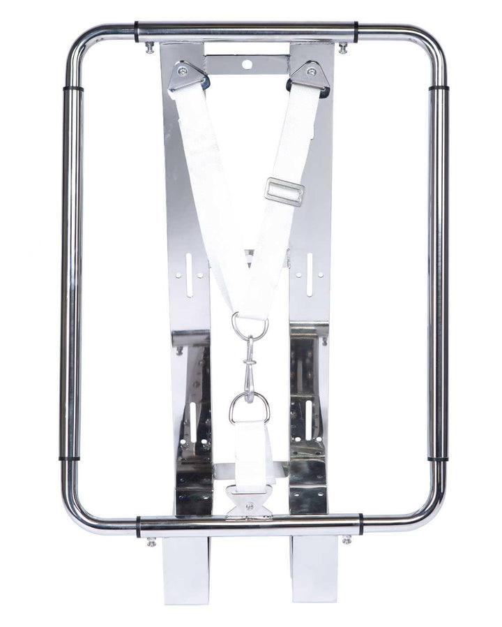 Fully Adjustable Heavy Duty Liferaft Cradle - Vertical Mount - Stainless Steel - Elite - 4Boats