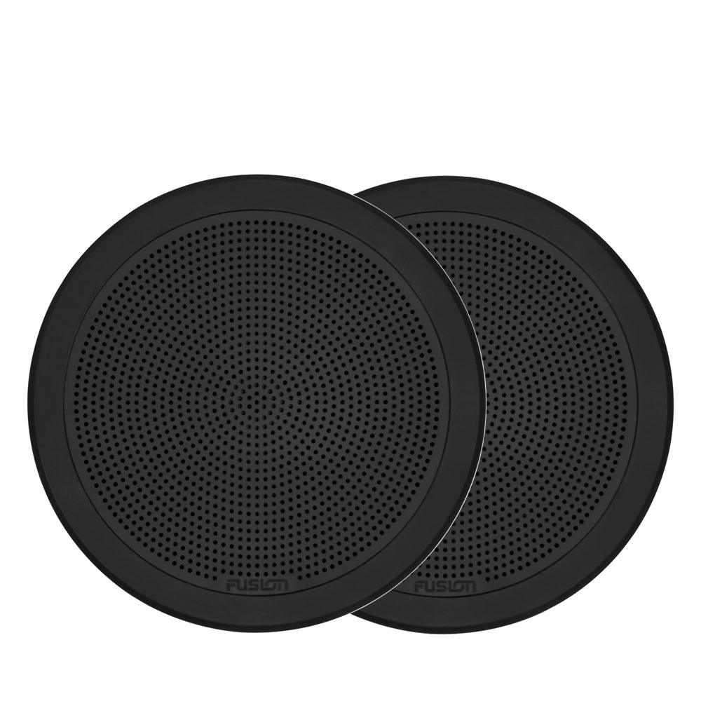 Fusion FM-77RB 7.7" Flush Mount Round Marine Speakers 200W - Black - 4Boats