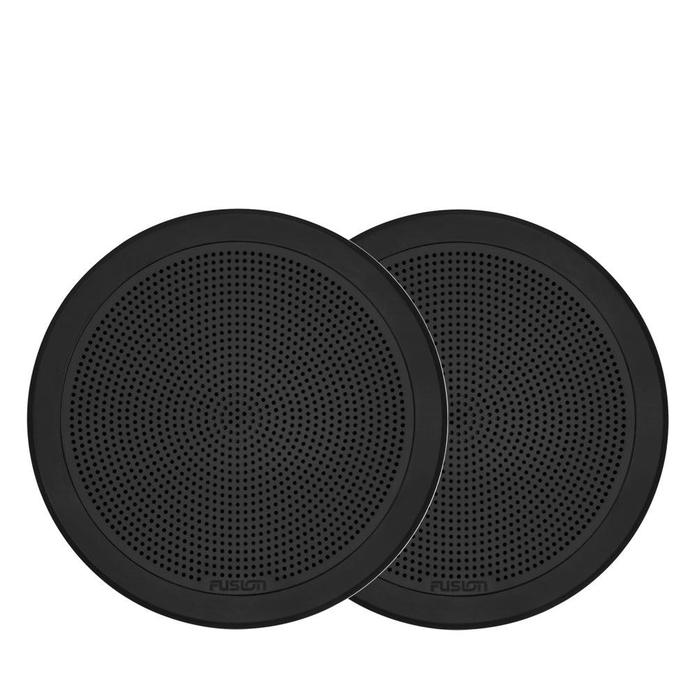 Fusion FM-F65RB 6.5" Flush Mount Round Marine Speakers 120W - Black - 4Boats