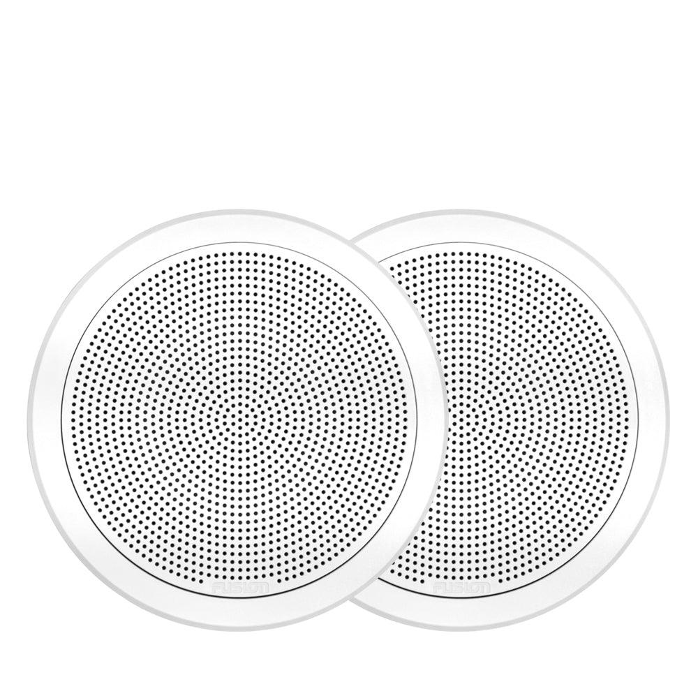 Fusion FM-F65RW 6.5" Flush Mount Round Marine Speakers 120W - White - 4Boats
