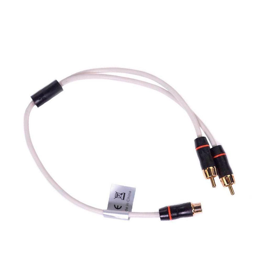 Fusion MS-RCAYM RCA Splitter Cable Female to Dual Male - 0.3m (0.9') - 4Boats