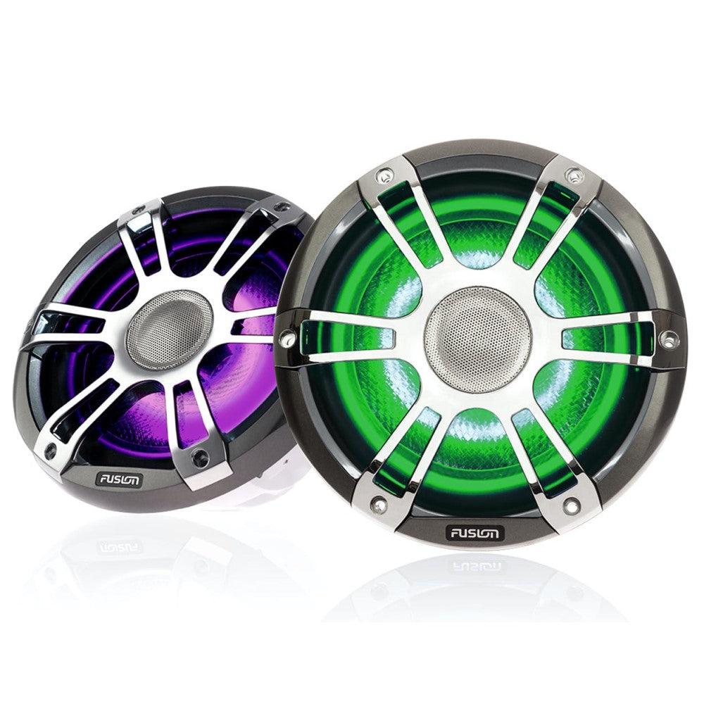 Fusion SG-FL882SPC 8.8" CRGBW LED Marine Speakers 330W - Sports Chrome - 4Boats