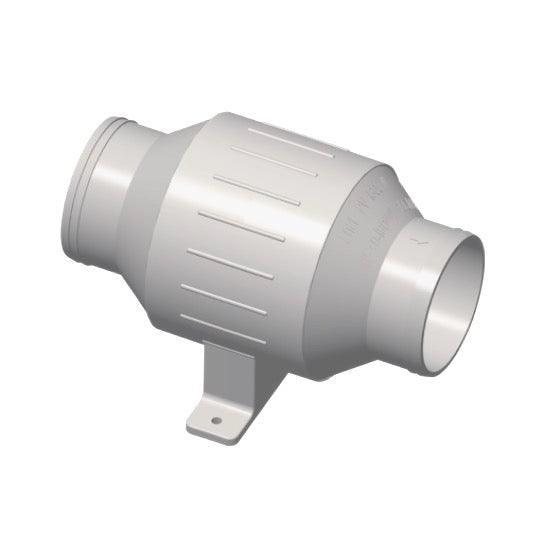 In-line Turbo Bilge Blower, 230CFM, Waterproof to IP66, 3″ Hose (Dia.) - 4Boats