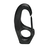 Snap Hook 15x55mm Eye for 8mm Cord, Polyamide Black | 4Boats
