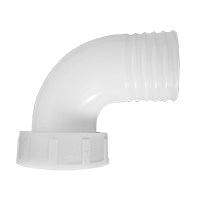 Thru-Hull 50mm (2") 90° Female Elbow, White | 4Boats