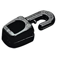 Snap Hook Eye 9x38mm for 6mm Cord, Polyamide Black | 4Boats