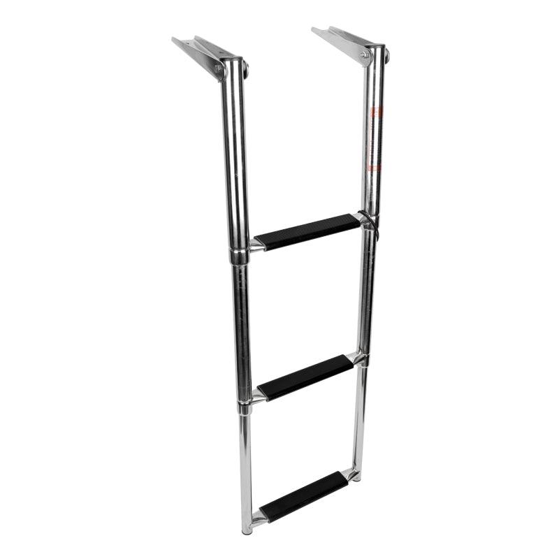 Telescopic Ladder 3-step Inox 316 875 × 290mm | 4Boats