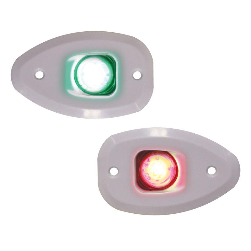 MICRO LED 12V Port & Starboard Lights, 112.5° Side/Flush | 4Boats