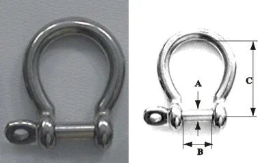 Anchor Shackle Omega (Ω) Galvanised 12mm - Pack of 10 | 4Boats