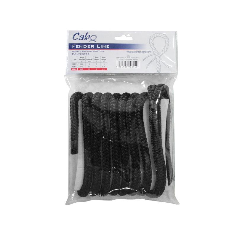 CABO Fender 8mm Double-Braided Fender Line, 2m Polyester | 4Boats