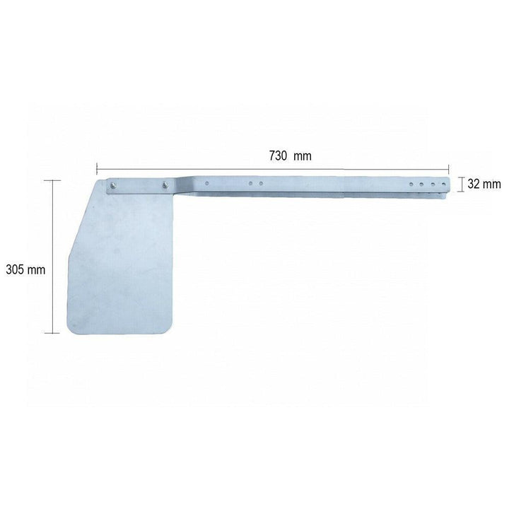 Long Rudder Outboard Engine Steering Bolt On Canal, River, Out Board - 4Boats