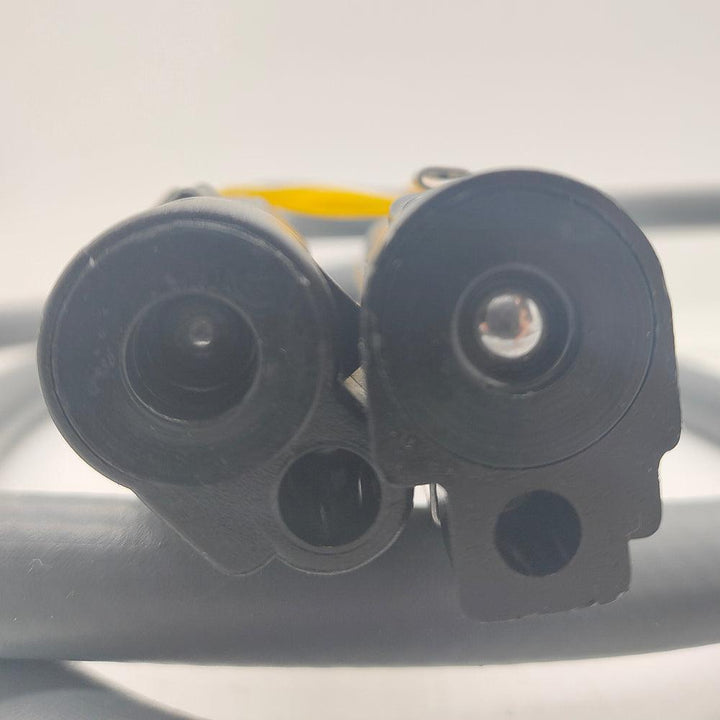 Close-up of Mercury Mariner fuel line kit featuring durable connectors for efficient boat fuel transfer