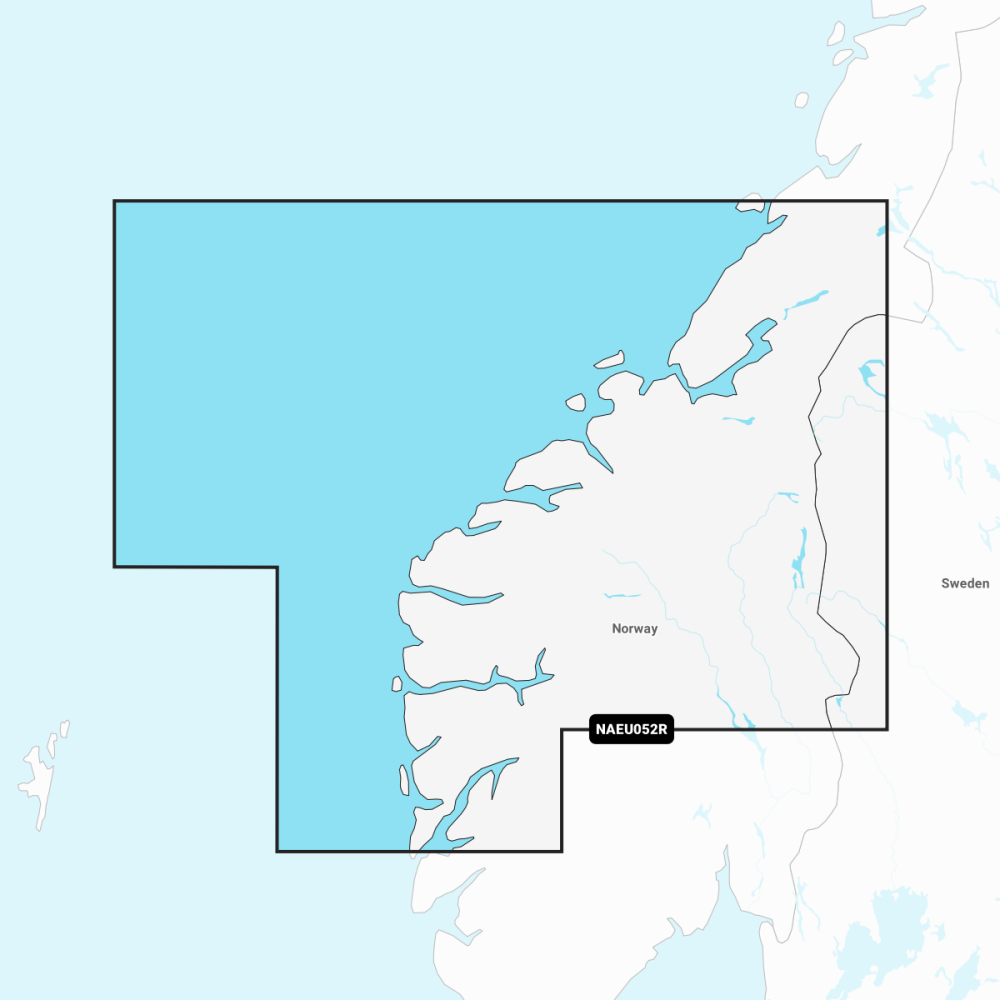 Navionics EU052R Norway Sognefjord | Svefjorden Marine Chart | 4Boats