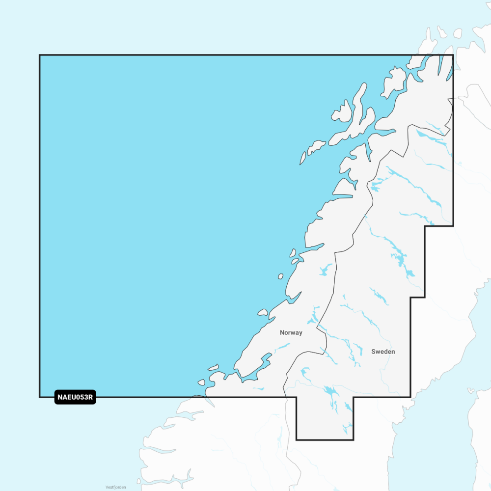 Navionics + EU053R Norway Trondheim to Tromsø Chart | 4Boats