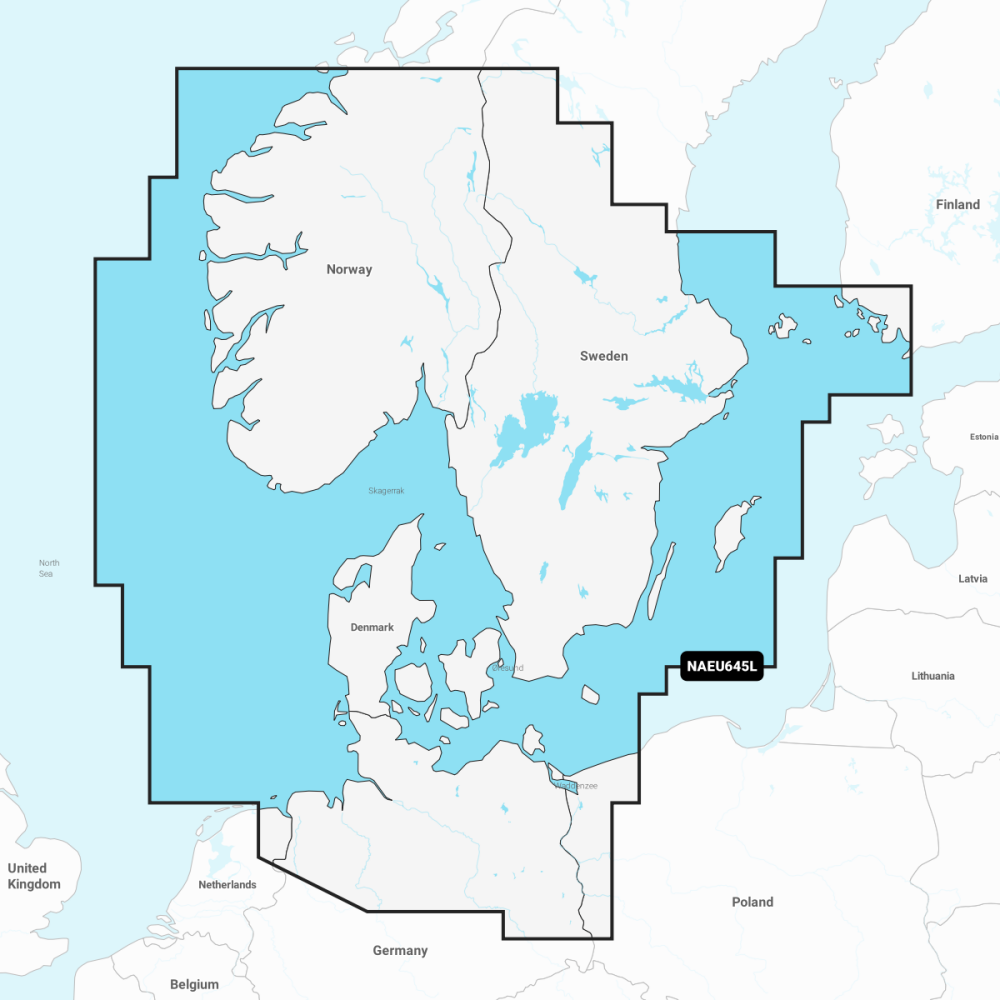 Navionics EU645L | Skagerrak & Kattegat Large Chart | 4Boats