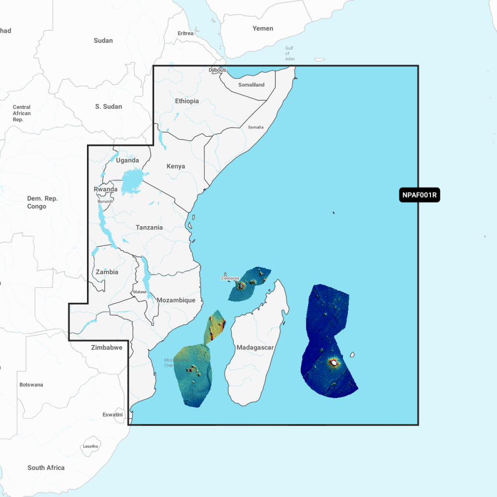 Navionics Platinum+ Regular Chart: AF001R - Africa, East