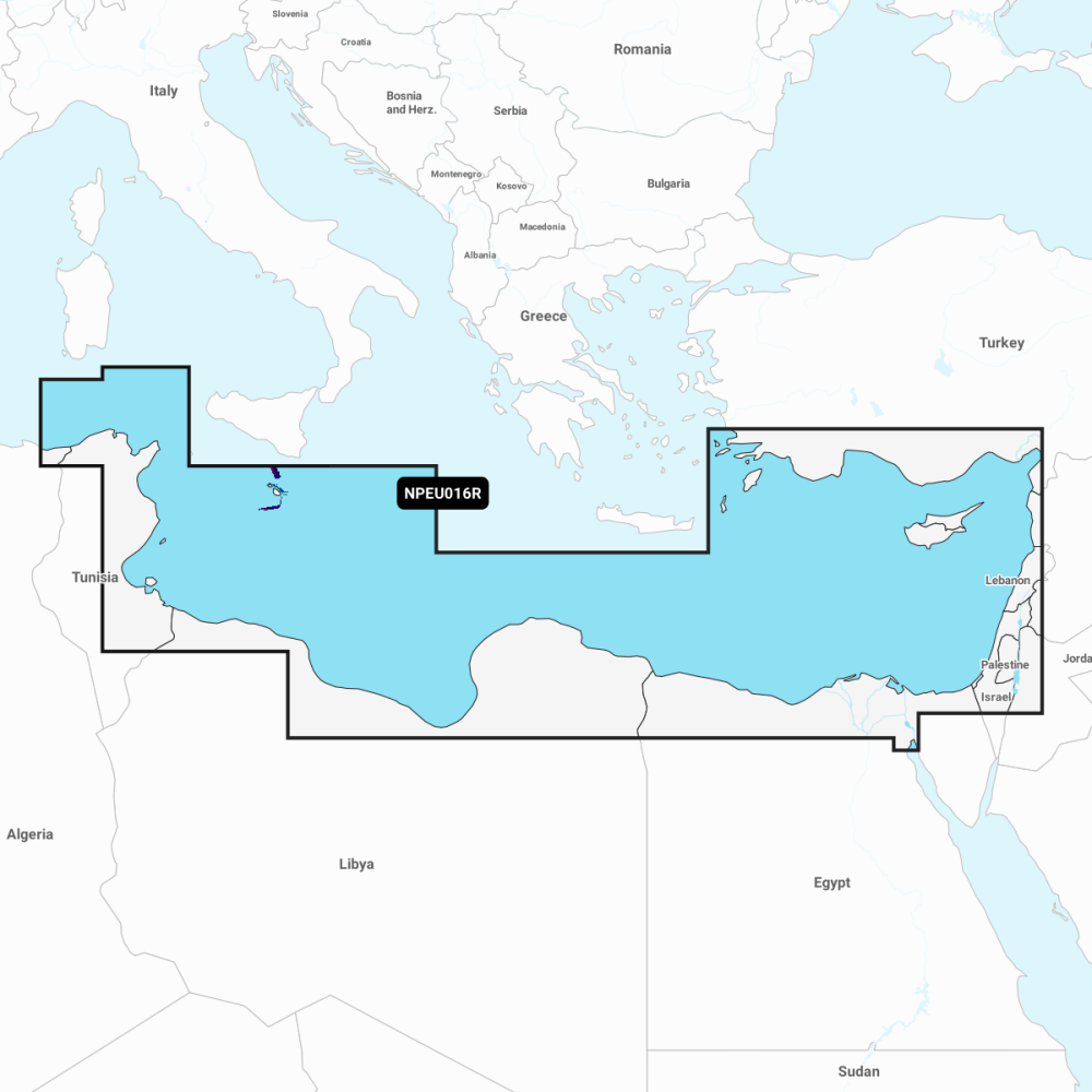 Navionics Platinum+ Regular Chart: EU016R - Med Sea, Southeast
