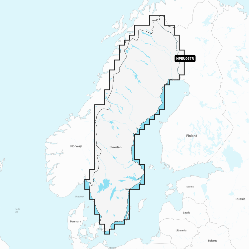 Navionics Platinum+ Regular Chart: EU067R - Sweden, Lakes & Rivers