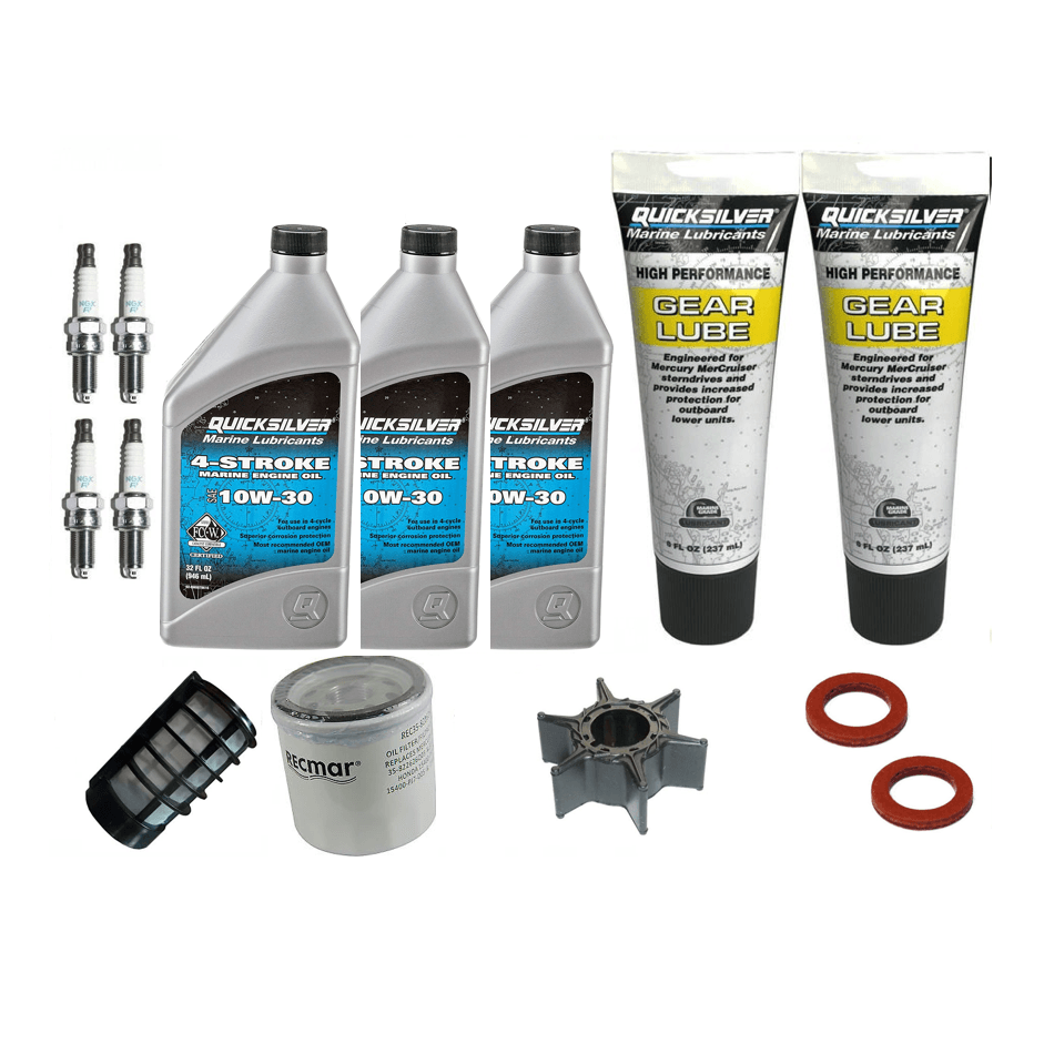 Oil Impeller Plugs & Filter SERVICE KIT for 50HP YAMAHA F50A 4-Stroke Outboard - 4Boats