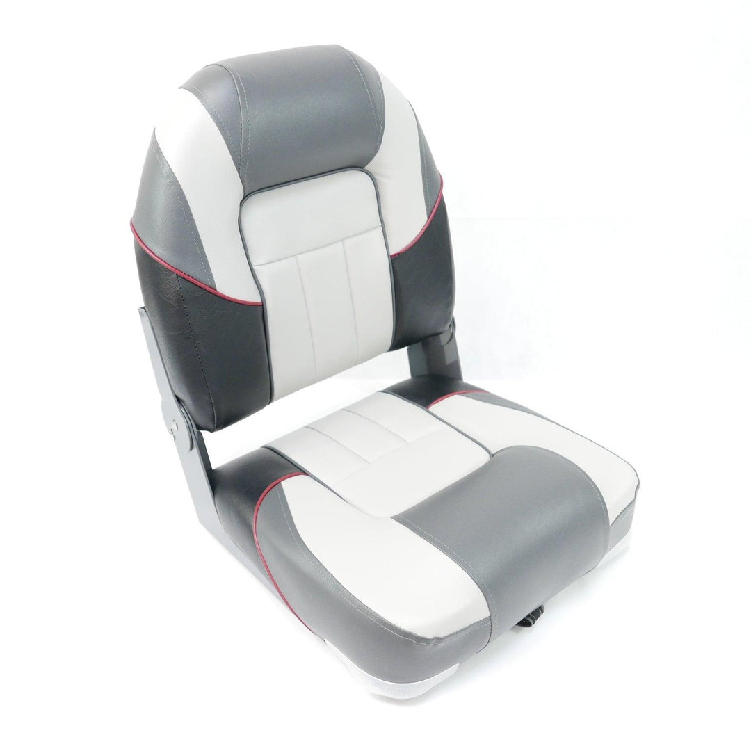 Premium Centurion Boat Seat β Grey/Charcoal Style - 4Boats