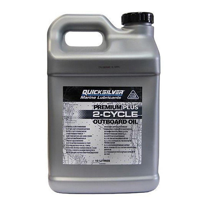 Quicksilver Premium Plus 2-Stroke TC-W3 Outboard Oil - 10 Ltr - 4Boats