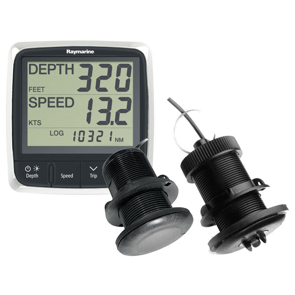 Raymarine i50 Tridata Pack Speed Temp Depth Thru Hull Transducers - 4Boats