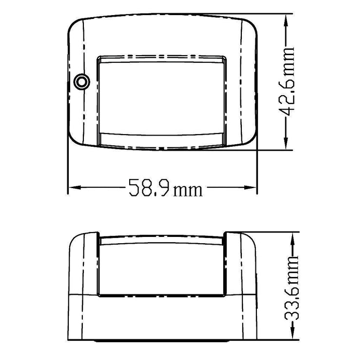 Red Port LED Navigation Light MiniNav Range boats up to 12m - 4Boats