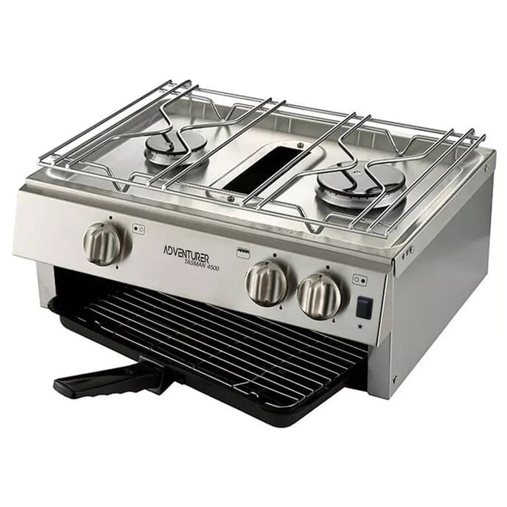 Tasman 4500 LPG 2 Burner Hob Unit and Grill