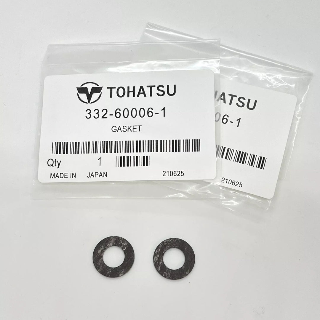 Tohatsu Genuine Outboard Gearbox Drain/Fill Screw Fibre Washers (332-60006-1)