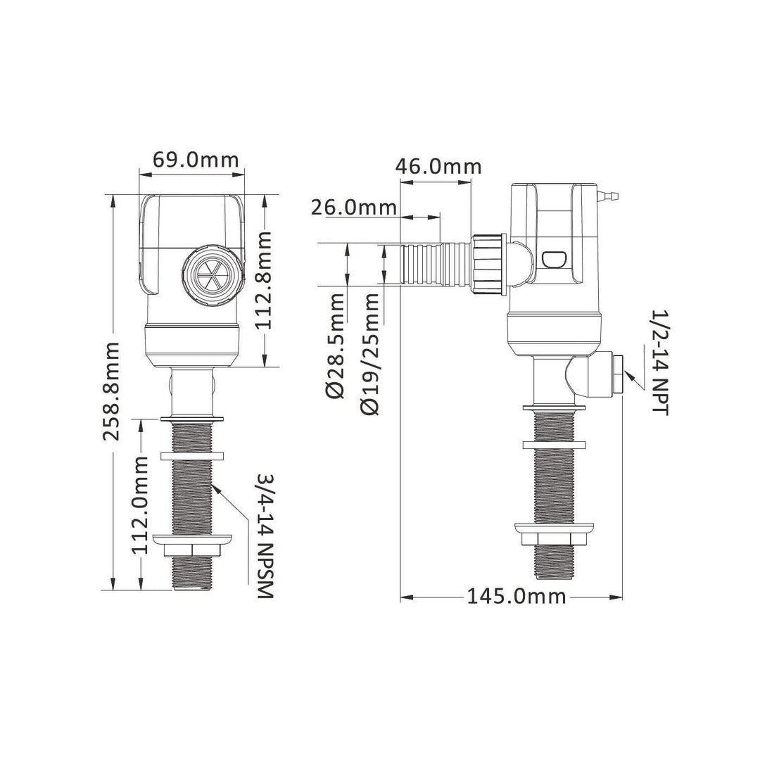 SEAFLO Livewell Pump 13C Series 12V 800 gph - 4Boats
