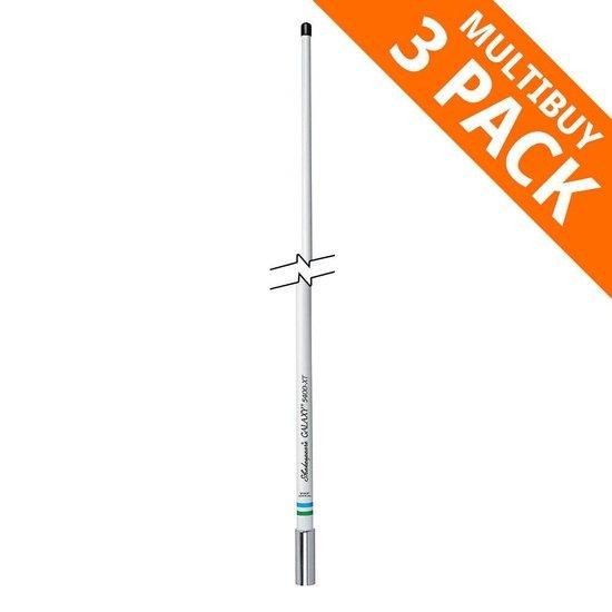 Shakespeare 3dB 1.2m Galaxy white fibreglass 1''13 SS ferule (3 Pack) - 4Boats