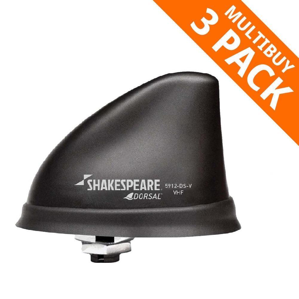 Shakespeare 5912-DORSAL VHF Antenna & 8M Cable - 0.1m (Pack of 3) - 4Boats