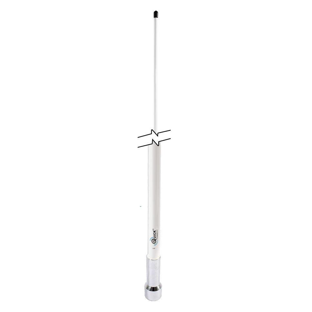 Shakespeare Chrome QuickConnect Fibreglass 3dB VHF Antenna - 1.2m - 4Boats