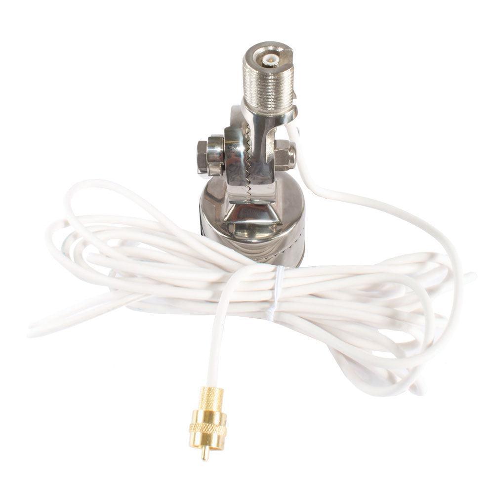 Shakespeare Quick Connect SS Rail Mount with cable - 4Boats